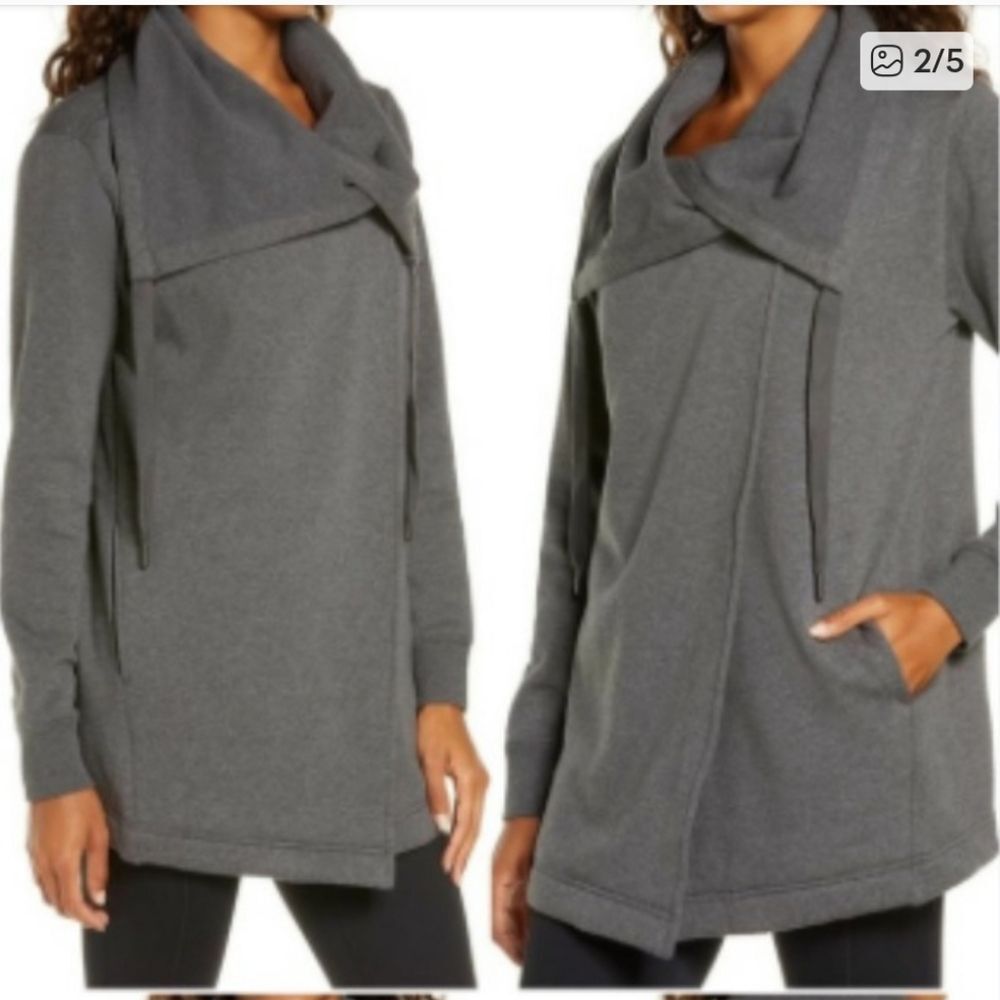 Zella Cozy Wrap Jacket - Black
